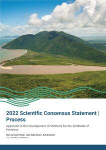 Cover of Scientific Consensus Statement Methods Development report